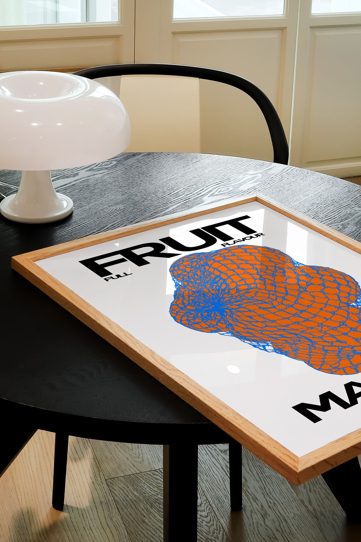 ORANGE FRUIT MARKET PRINT