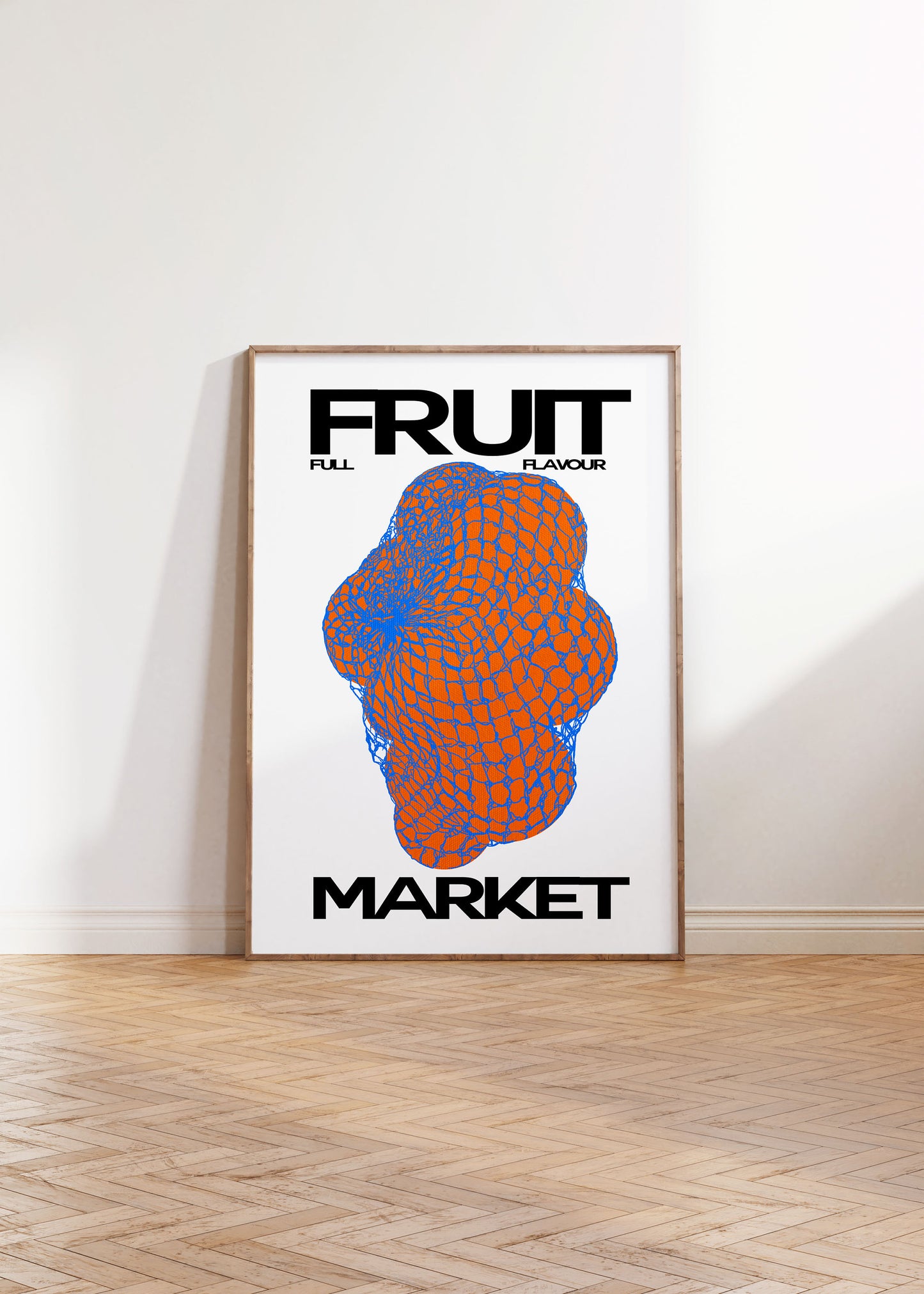 ORANGE FRUIT MARKET PRINT