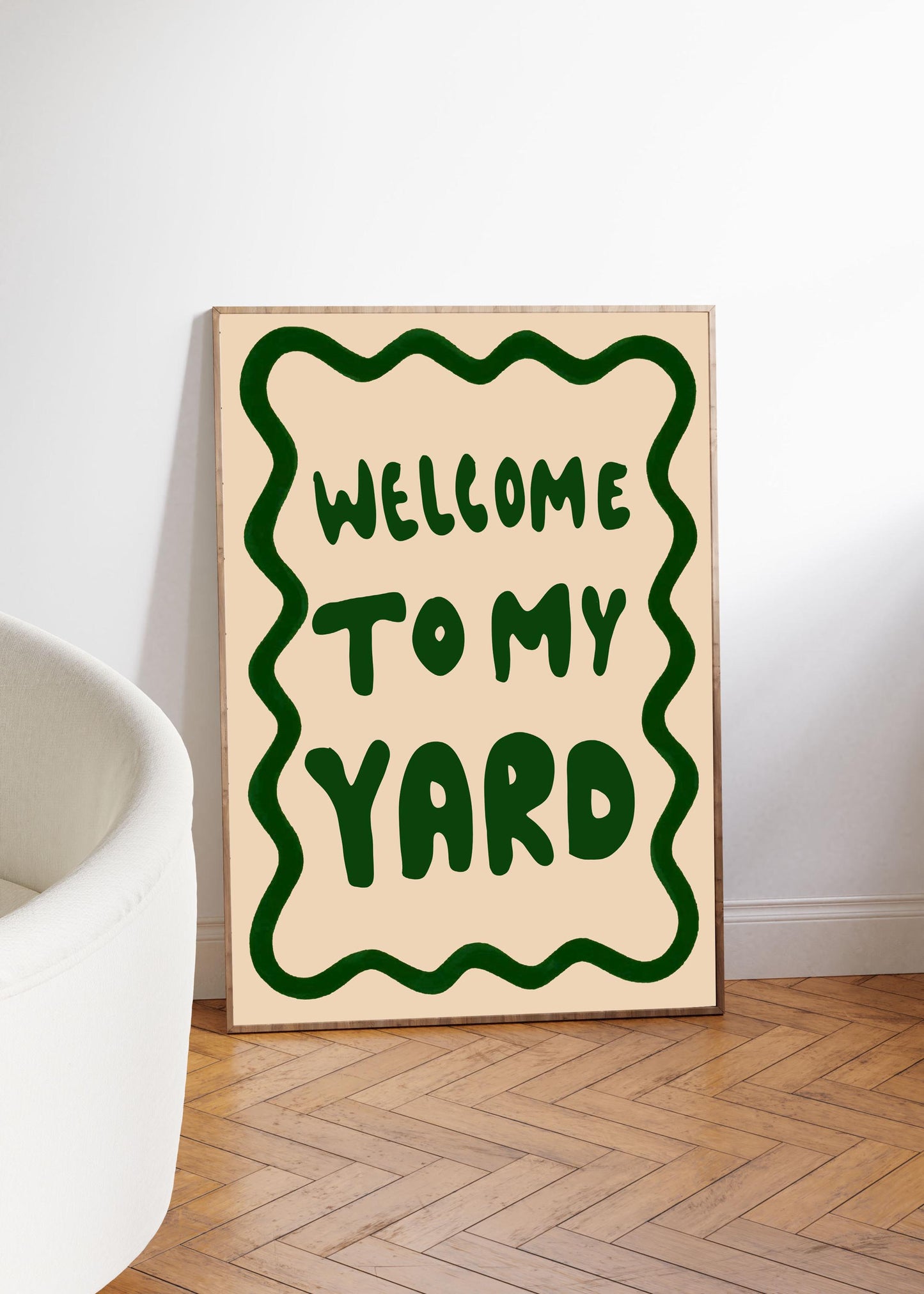 WELCOME TO MY YARD PRINT