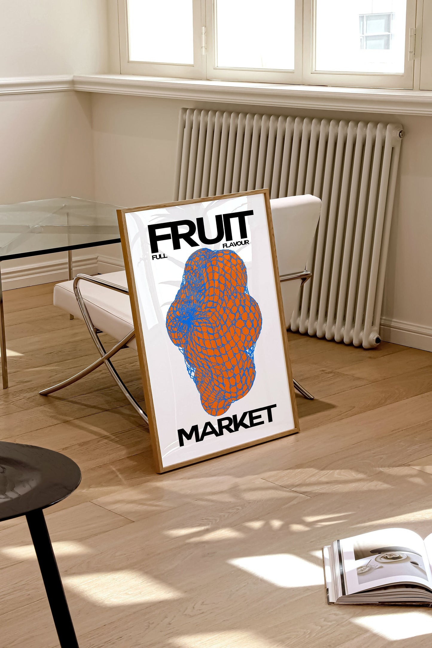 ORANGE FRUIT MARKET PRINT