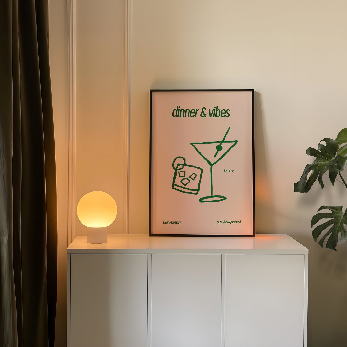 DINNER & VIBES PRINT