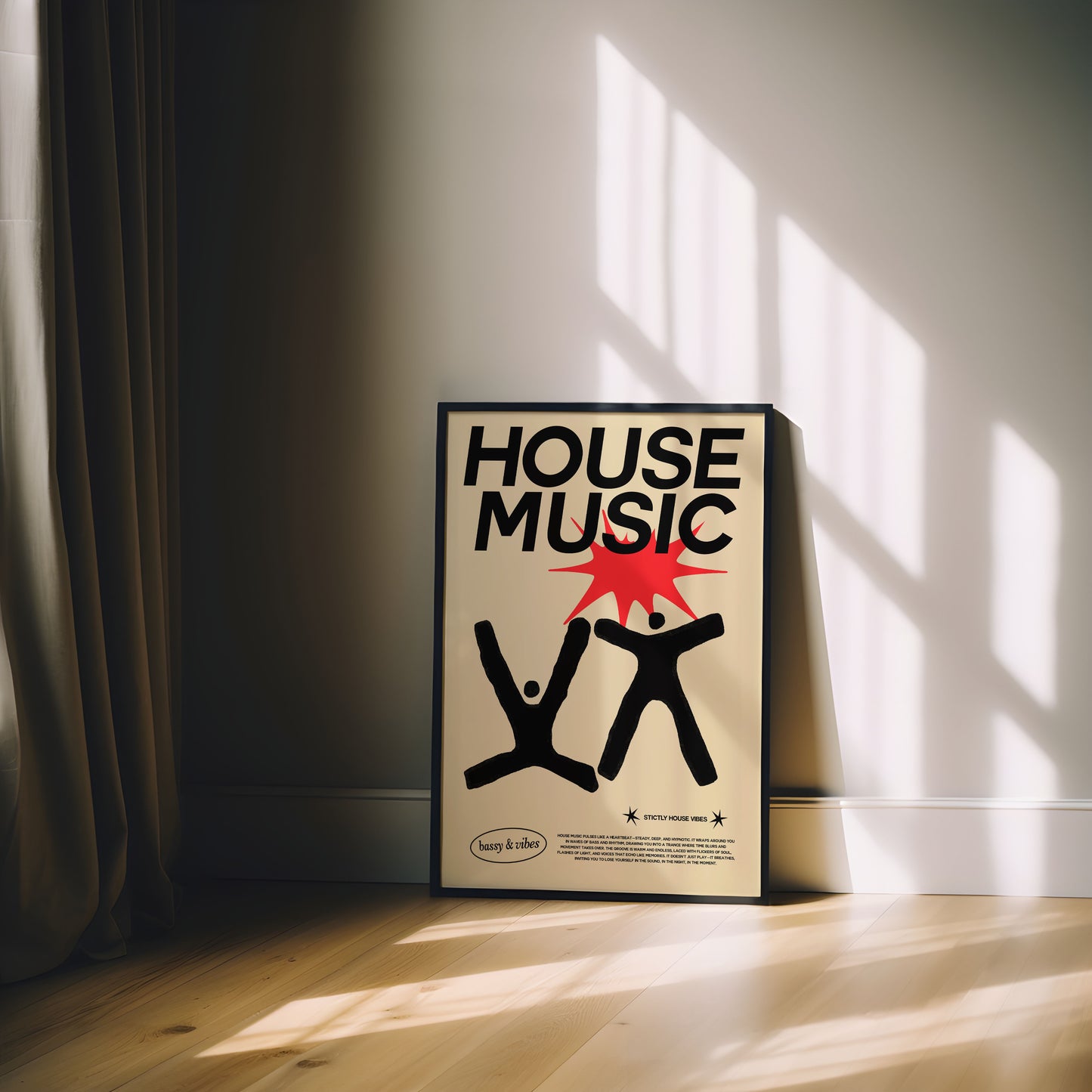 HOUSE MUSIC PRINT
