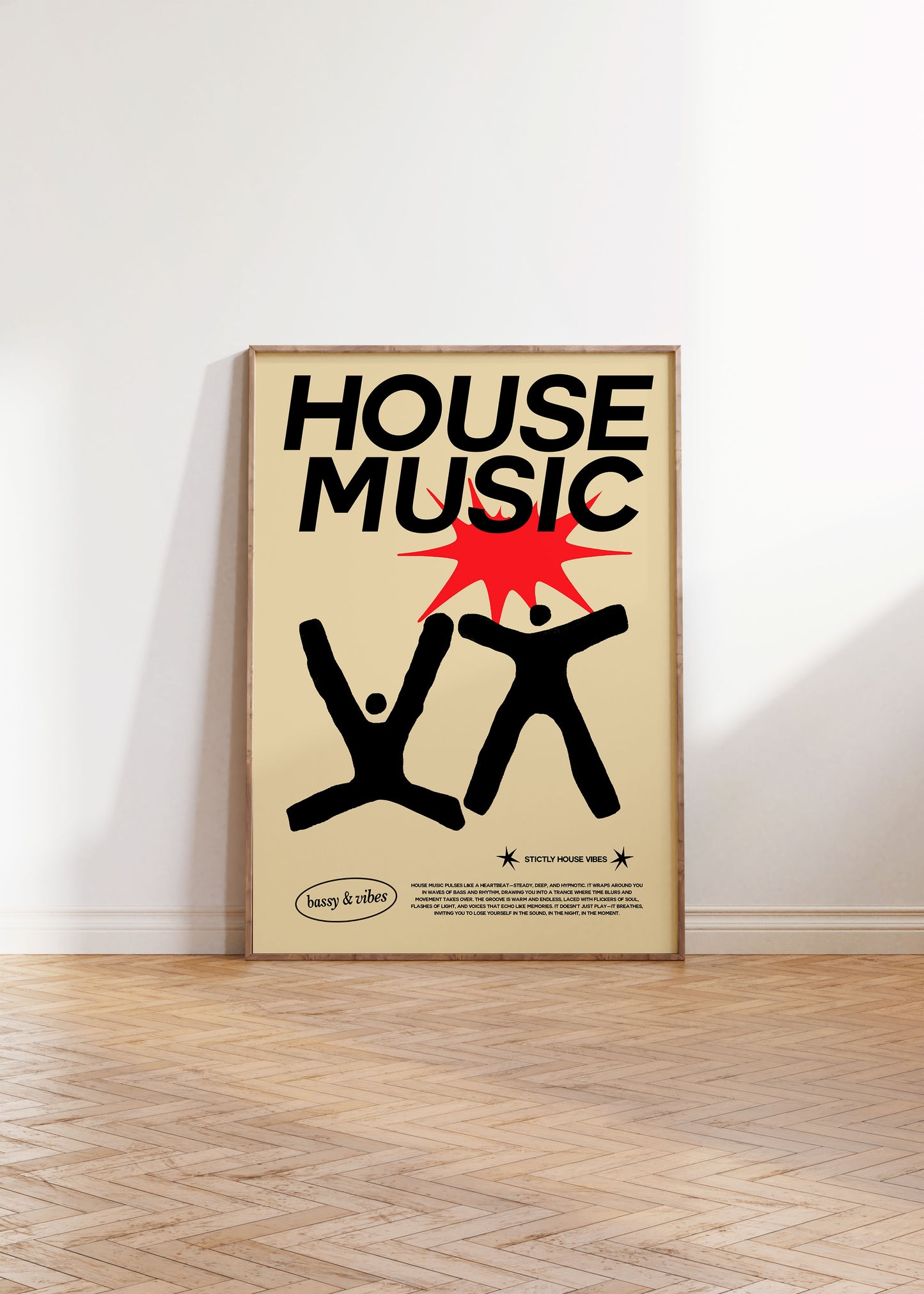 HOUSE MUSIC PRINT