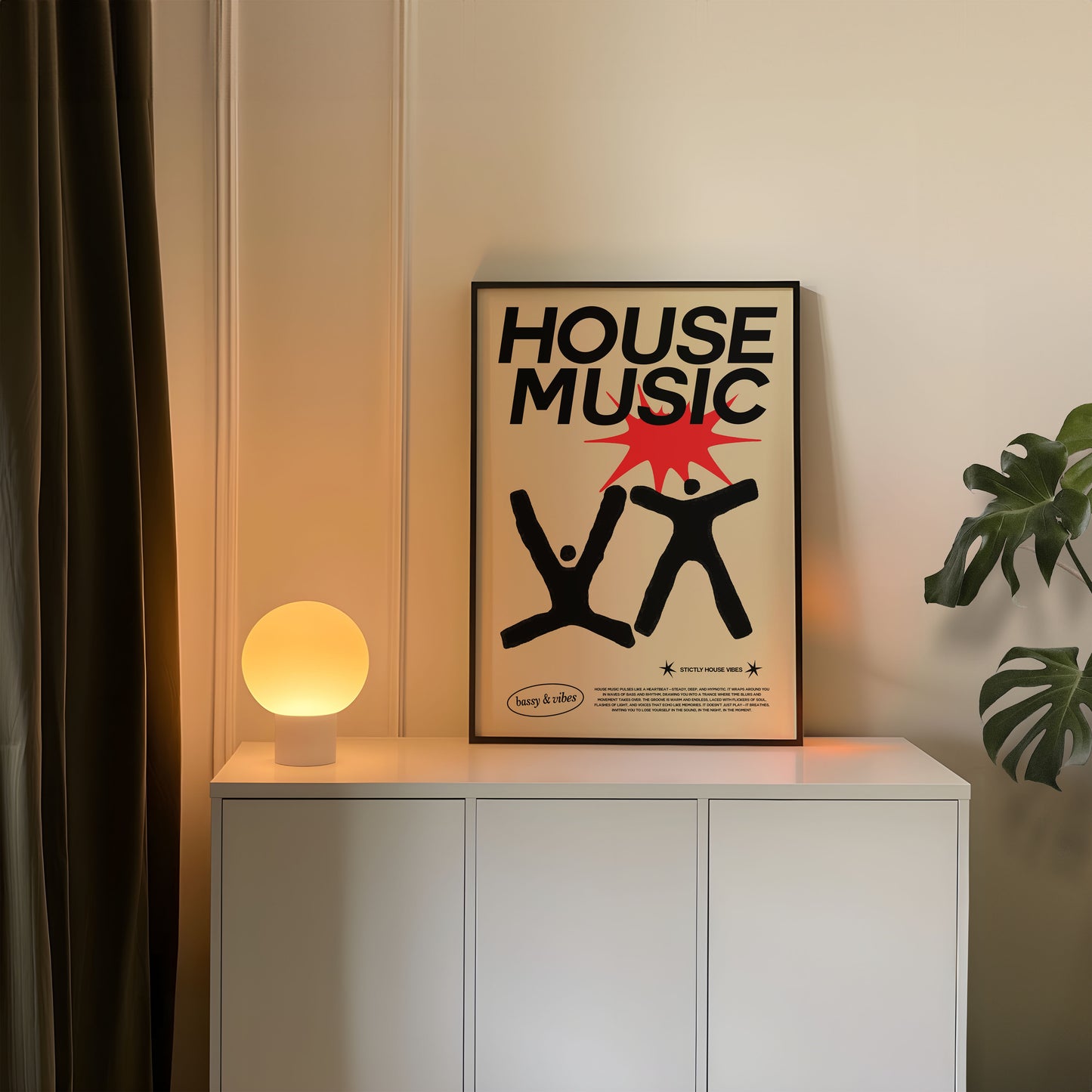 HOUSE MUSIC PRINT