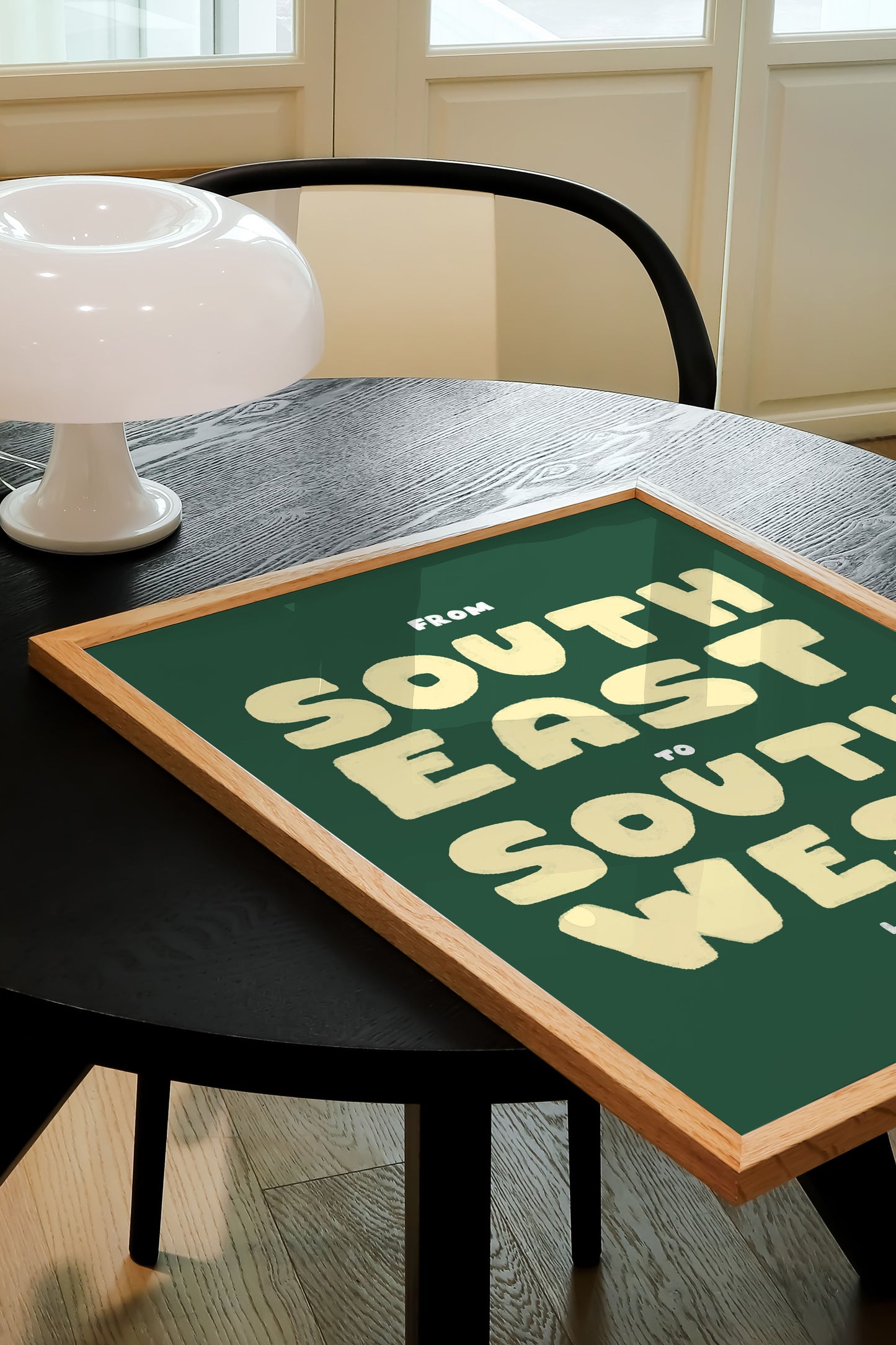 FROM SOUTH TO SOUTH WEST PRINT