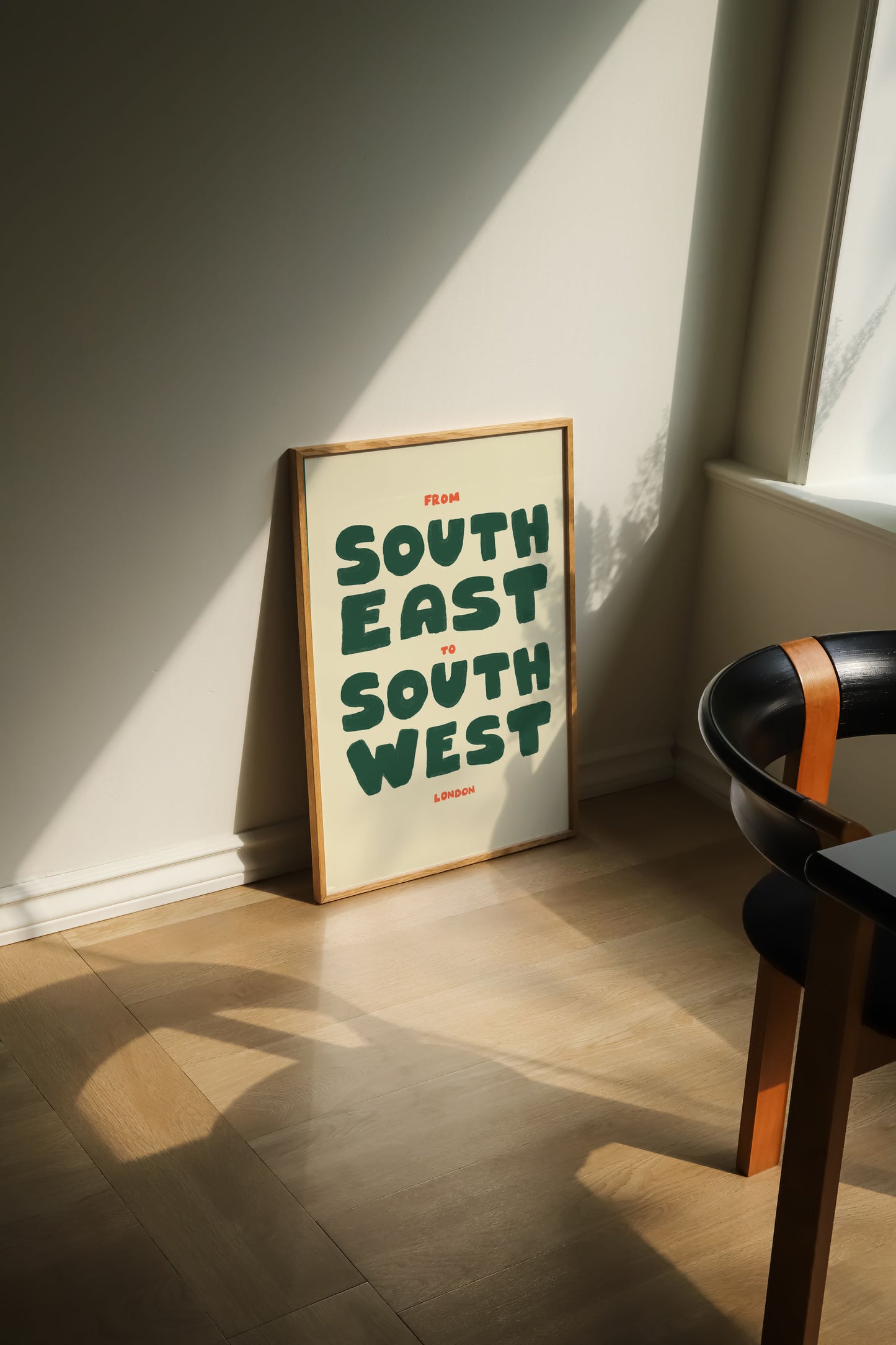 FROM SOUTH TO SOUTH WEST PRINT
