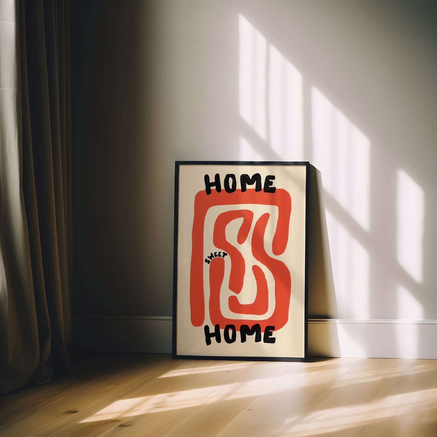 HOME SWEET HOME ABSTRACT PRINT