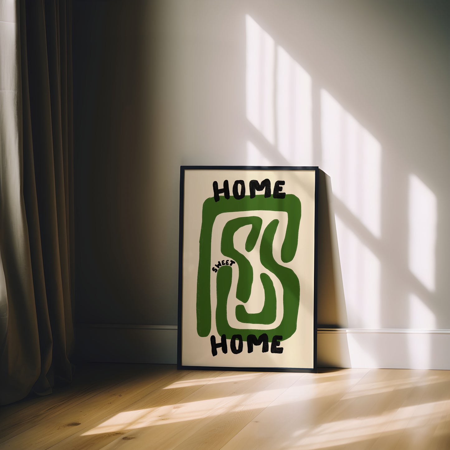 HOME SWEET HOME ABSTRACT PRINT
