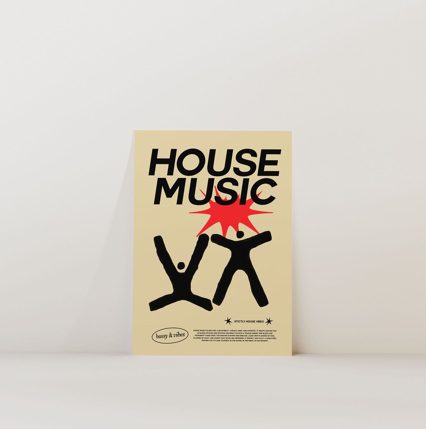HOUSE MUSIC PRINT