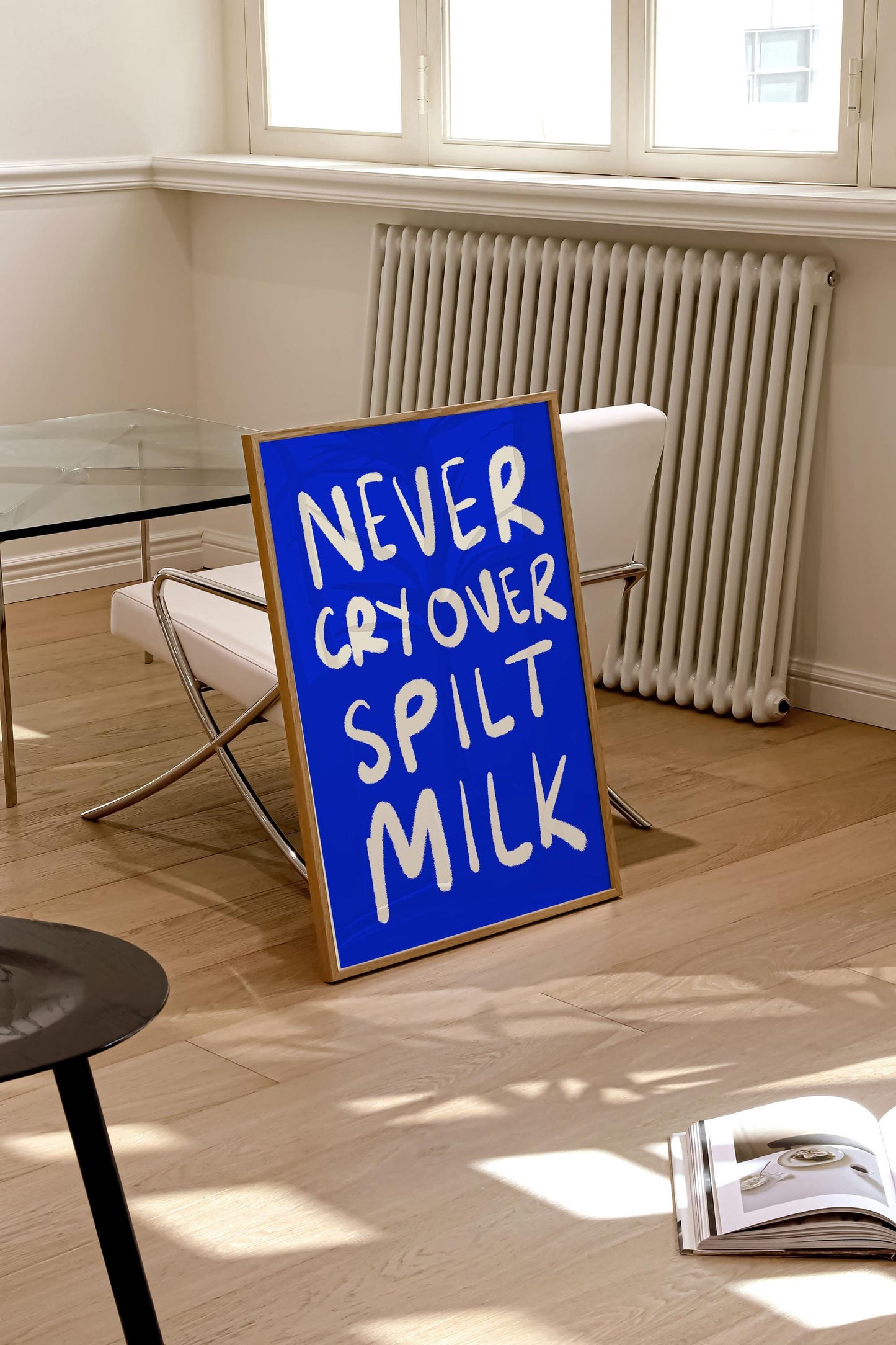 NEVER CRY OVER SPILT MILK PRINT