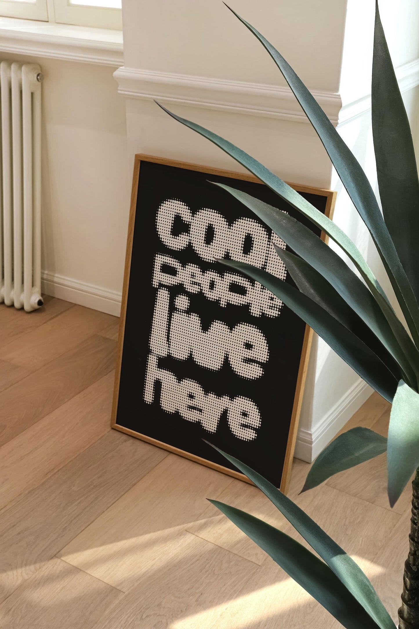 COOL PEOPLE LIVE HERE PRINT