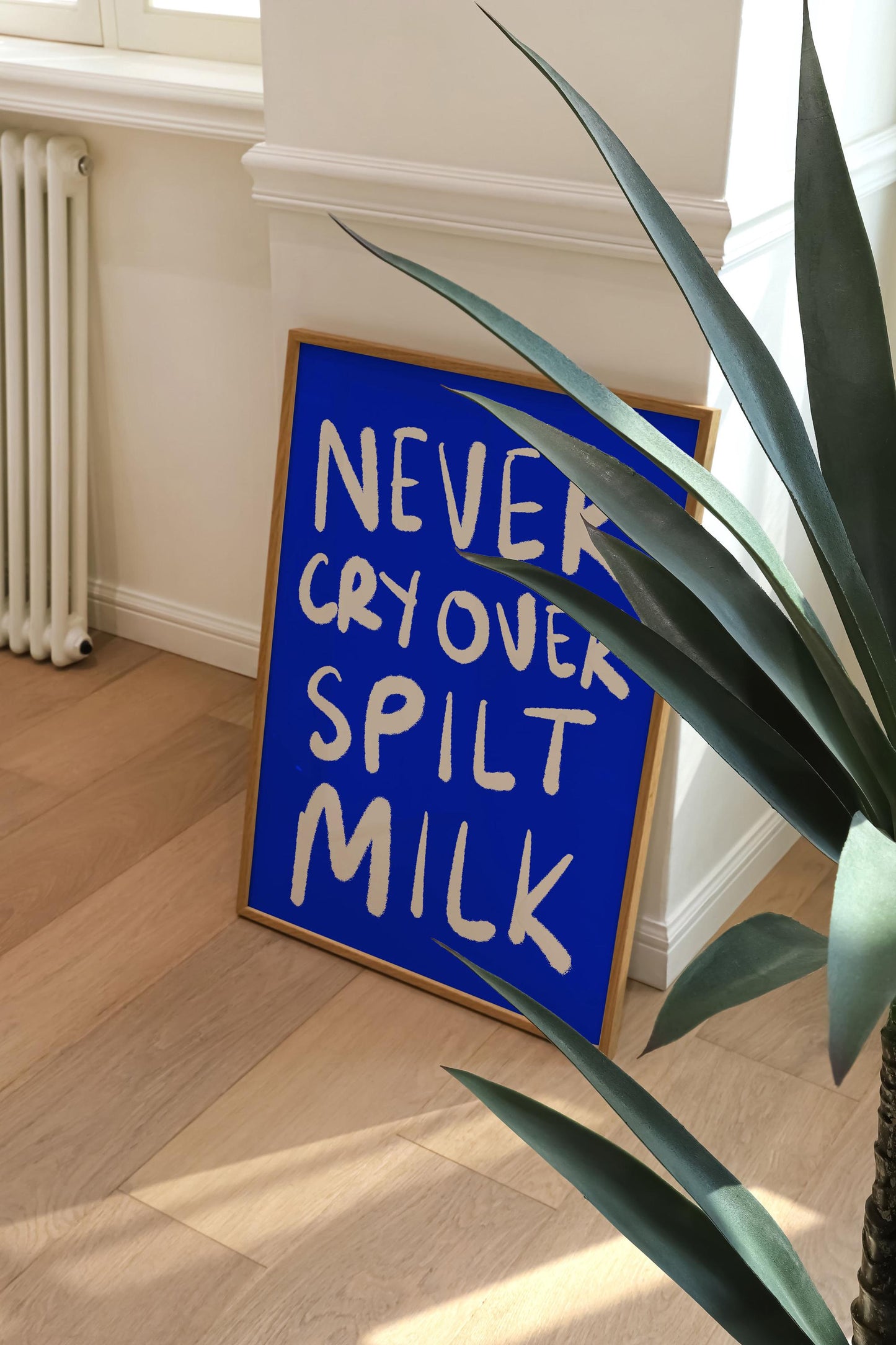 NEVER CRY OVER SPILT MILK PRINT