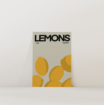 JUST LEMONS PRINT
