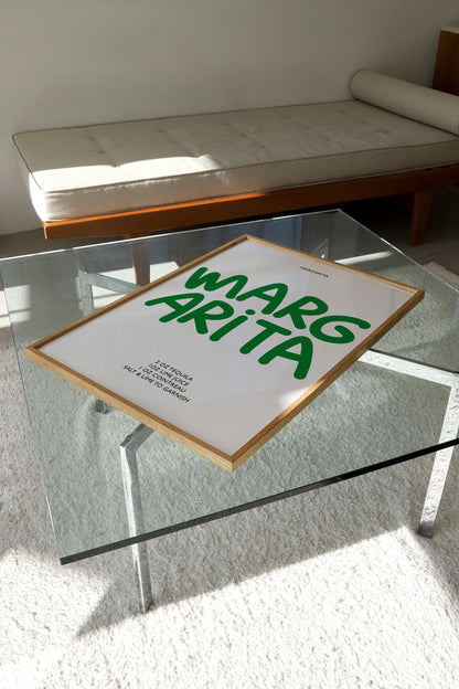 MARGARITA COCKTAIL RECIPE PRINT