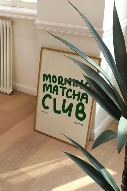 MORNING MATCHA CLUB PRINT