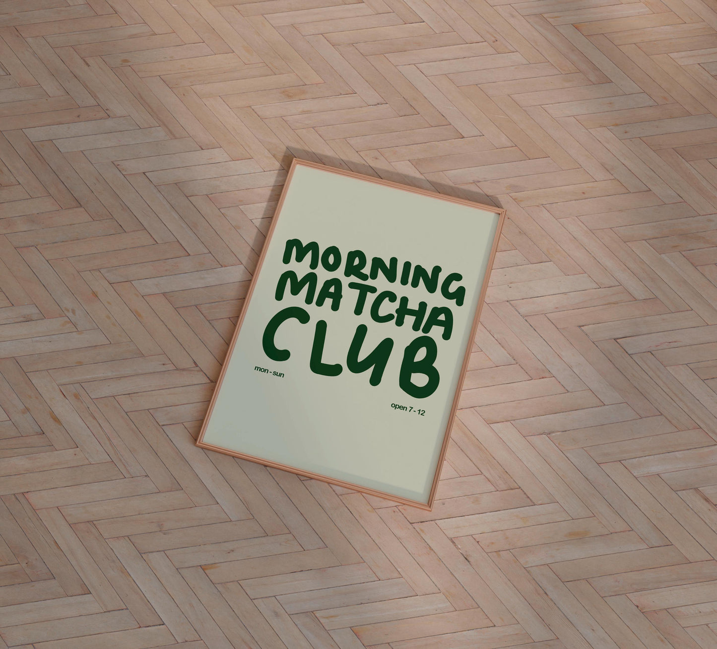 MORNING MATCHA CLUB PRINT