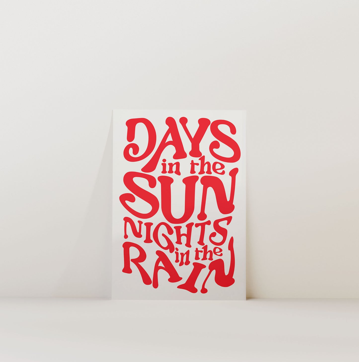 DAYS IN THE SUN PRINT