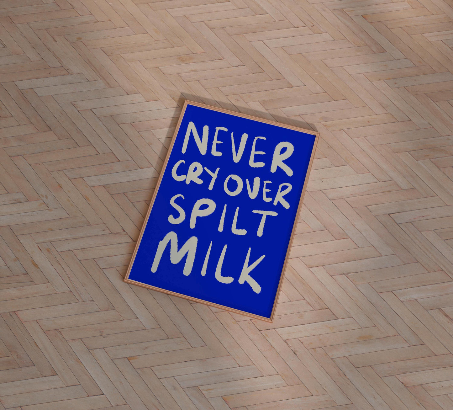 NEVER CRY OVER SPILT MILK PRINT