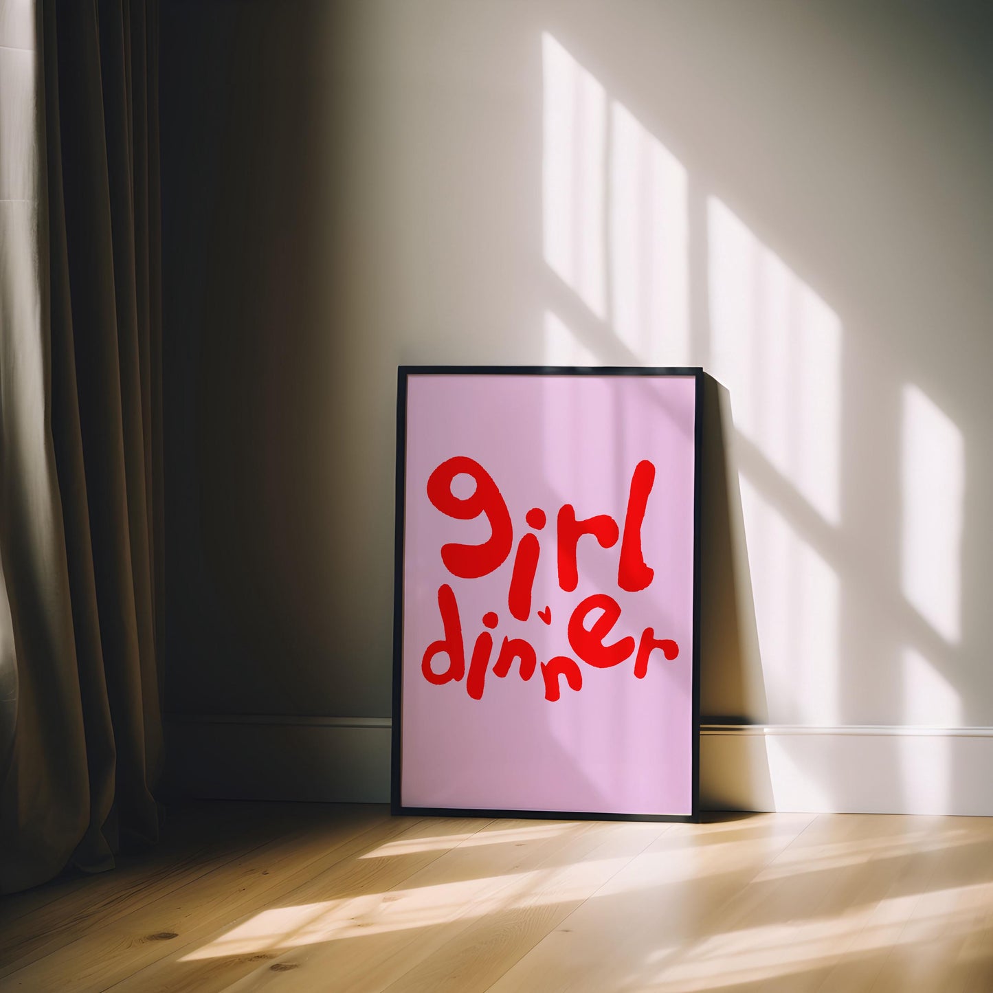 GRIL DINNER PRINT