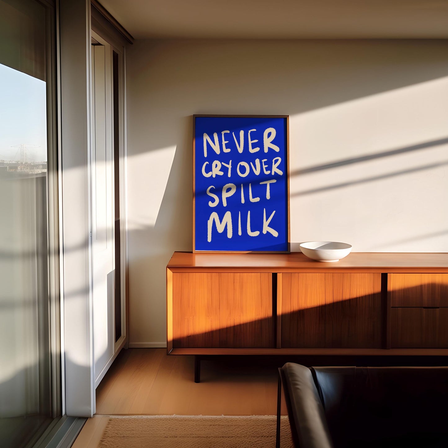 NEVER CRY OVER SPILT MILK PRINT