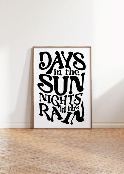 DAYS IN THE SUN PRINT
