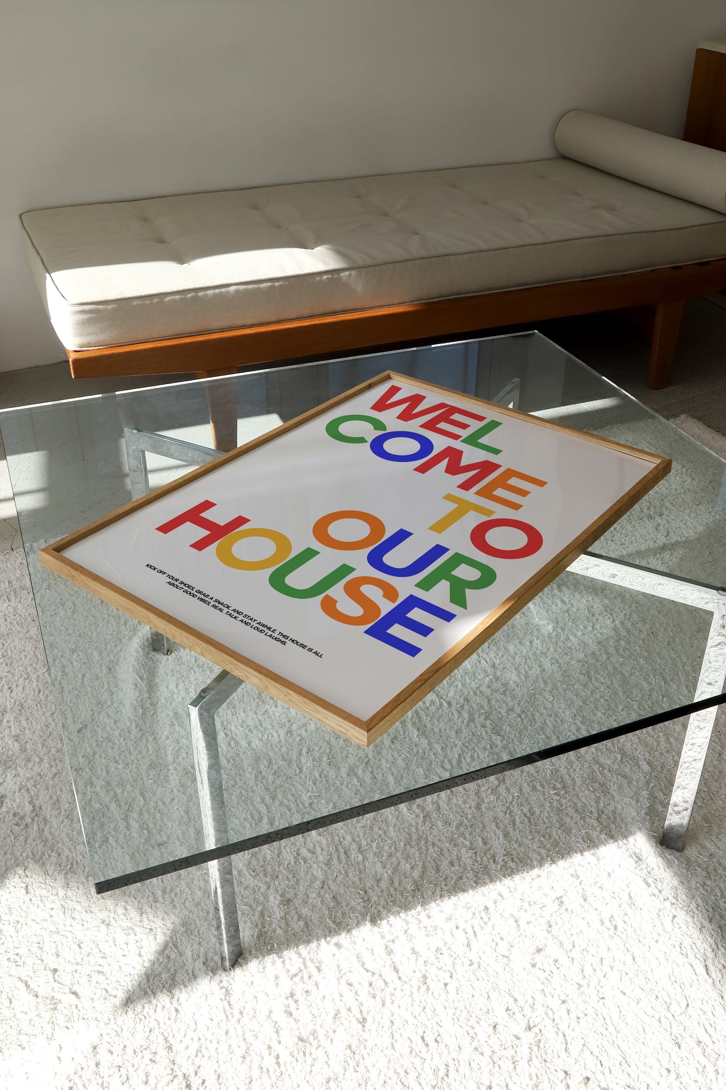 WELCOME TO OUR HOUSE PRINT