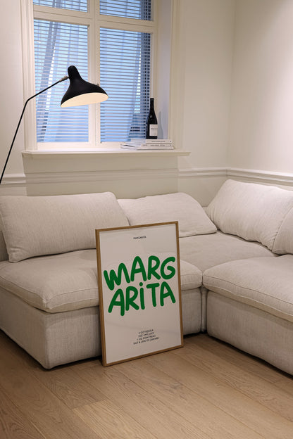 MARGARITA COCKTAIL RECIPE PRINT