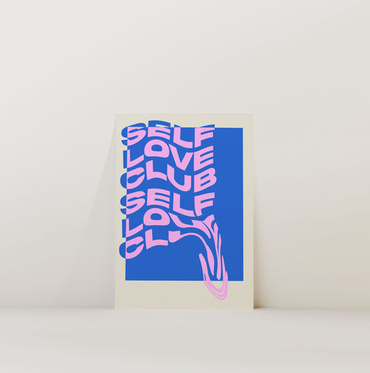 SELF LOVE CLUB SWIRL PRINT