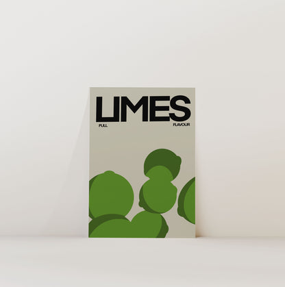 JUST LIMES PRINT