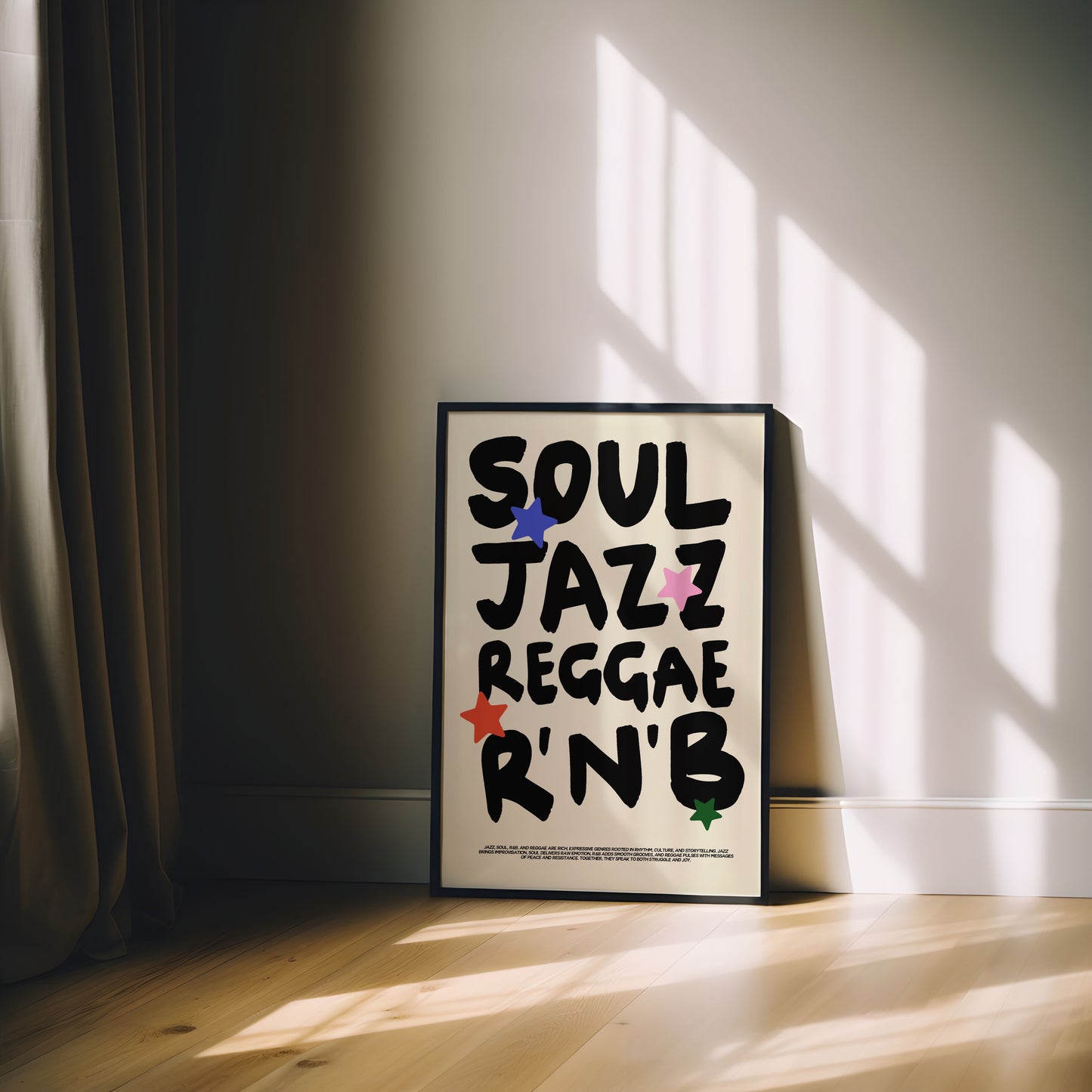 SOUL JAZZ REGGAE R'N'B PRINT