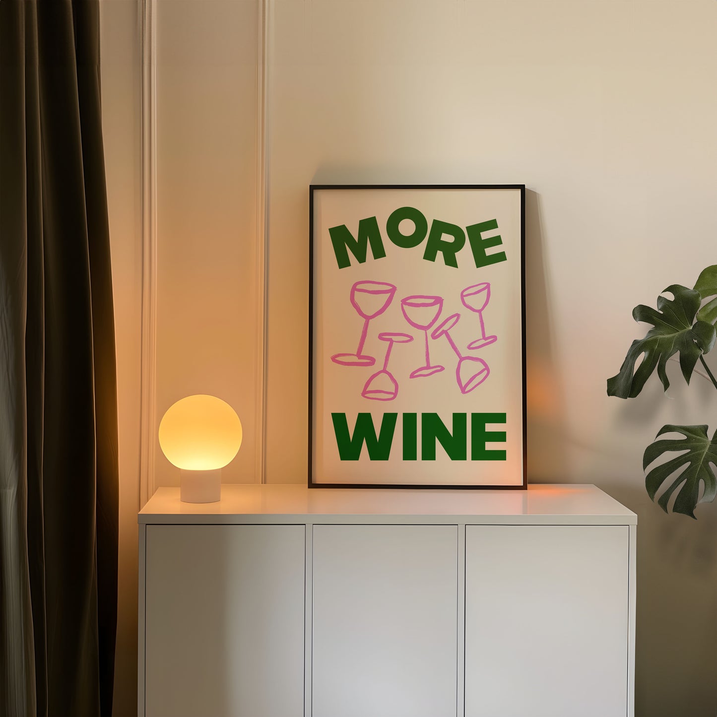 MORE WINE PRINT