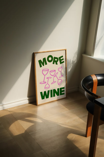 MORE WINE PRINT