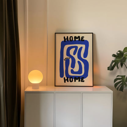 HOME SWEET HOME ABSTRACT PRINT