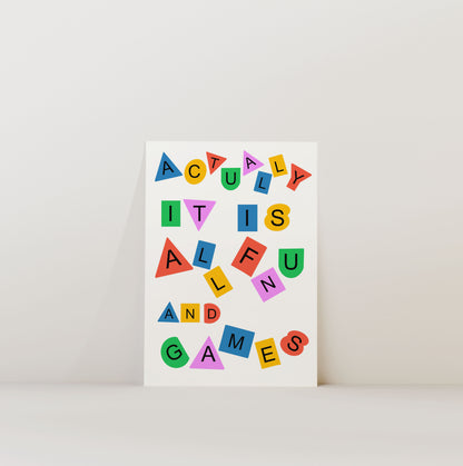 FUN & GAMES PRINT