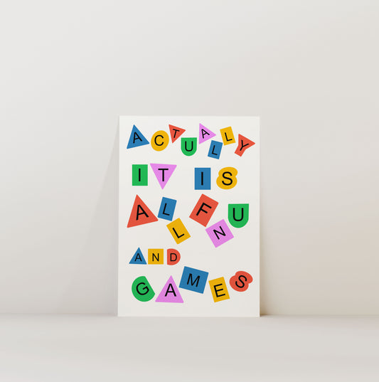 FUN & GAMES PRINT