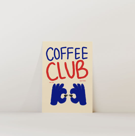COFFEE CLUB PRINT