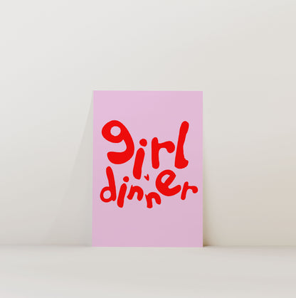 GRIL DINNER PRINT