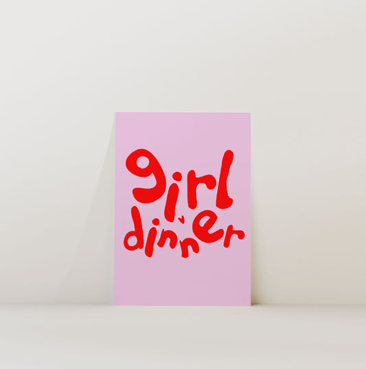 GRIL DINNER PRINT