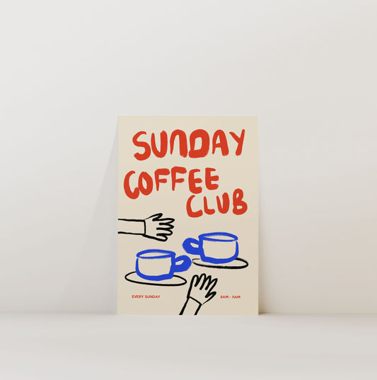 SUNDAY COFFEE CLUB PRINT
