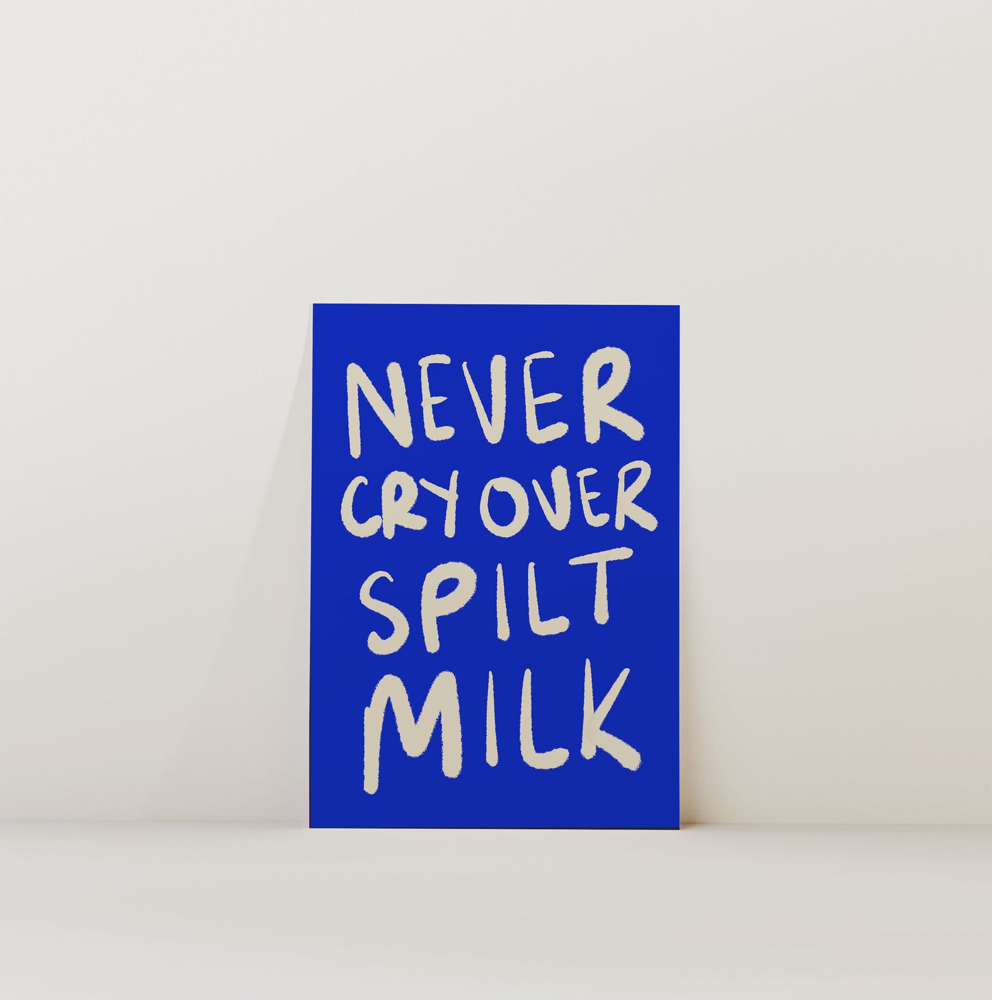 NEVER CRY OVER SPILT MILK PRINT