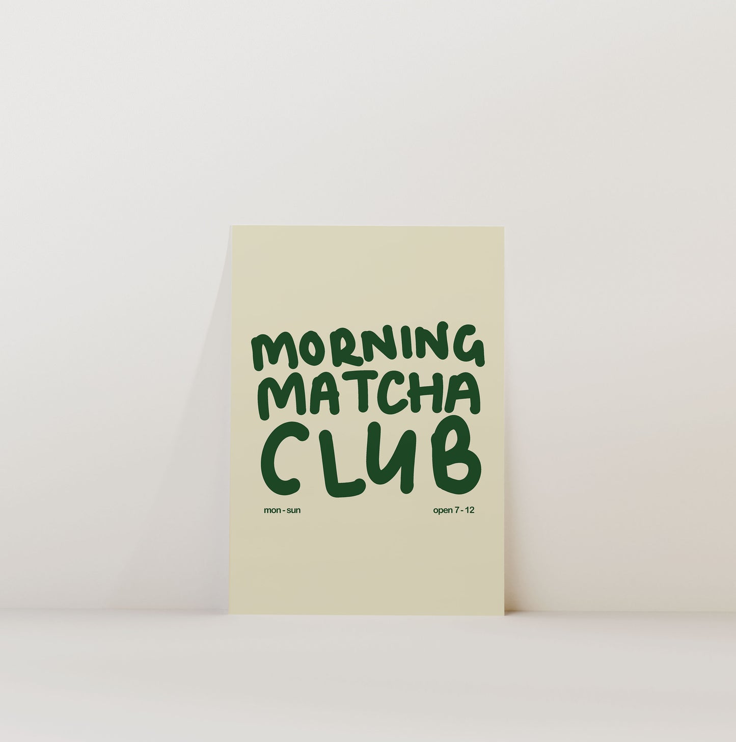 MORNING MATCHA CLUB PRINT