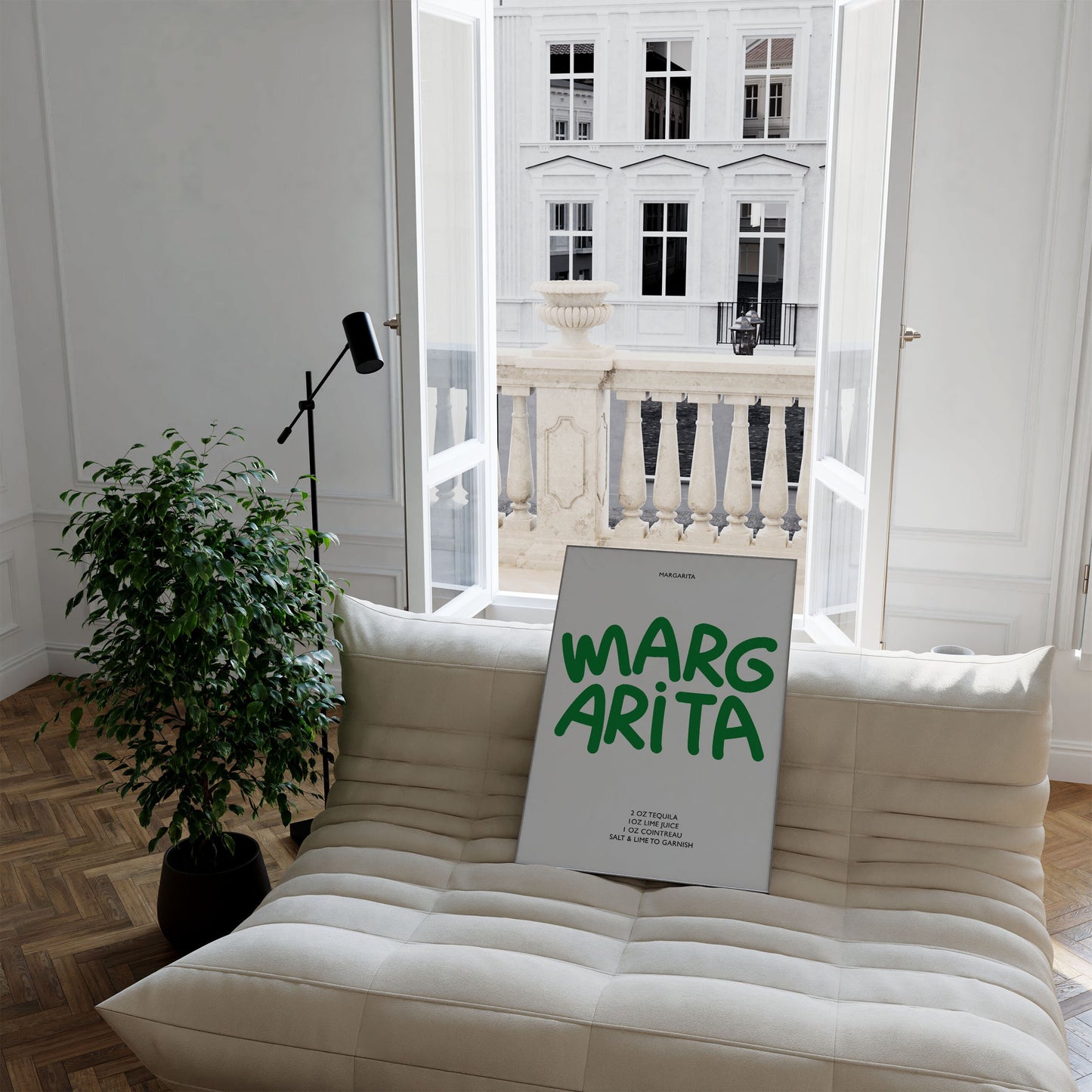 MARGARITA COCKTAIL RECIPE PRINT