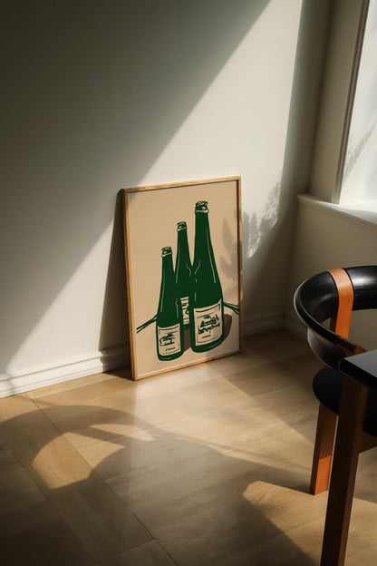 WINE BOTTLES PRINT