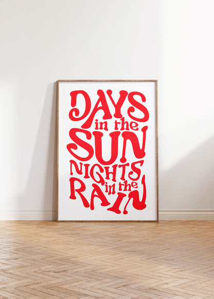 DAYS IN THE SUN PRINT
