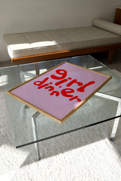 GRIL DINNER PRINT